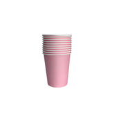 VASO POLIPAPEL COLOR ROSADO X10